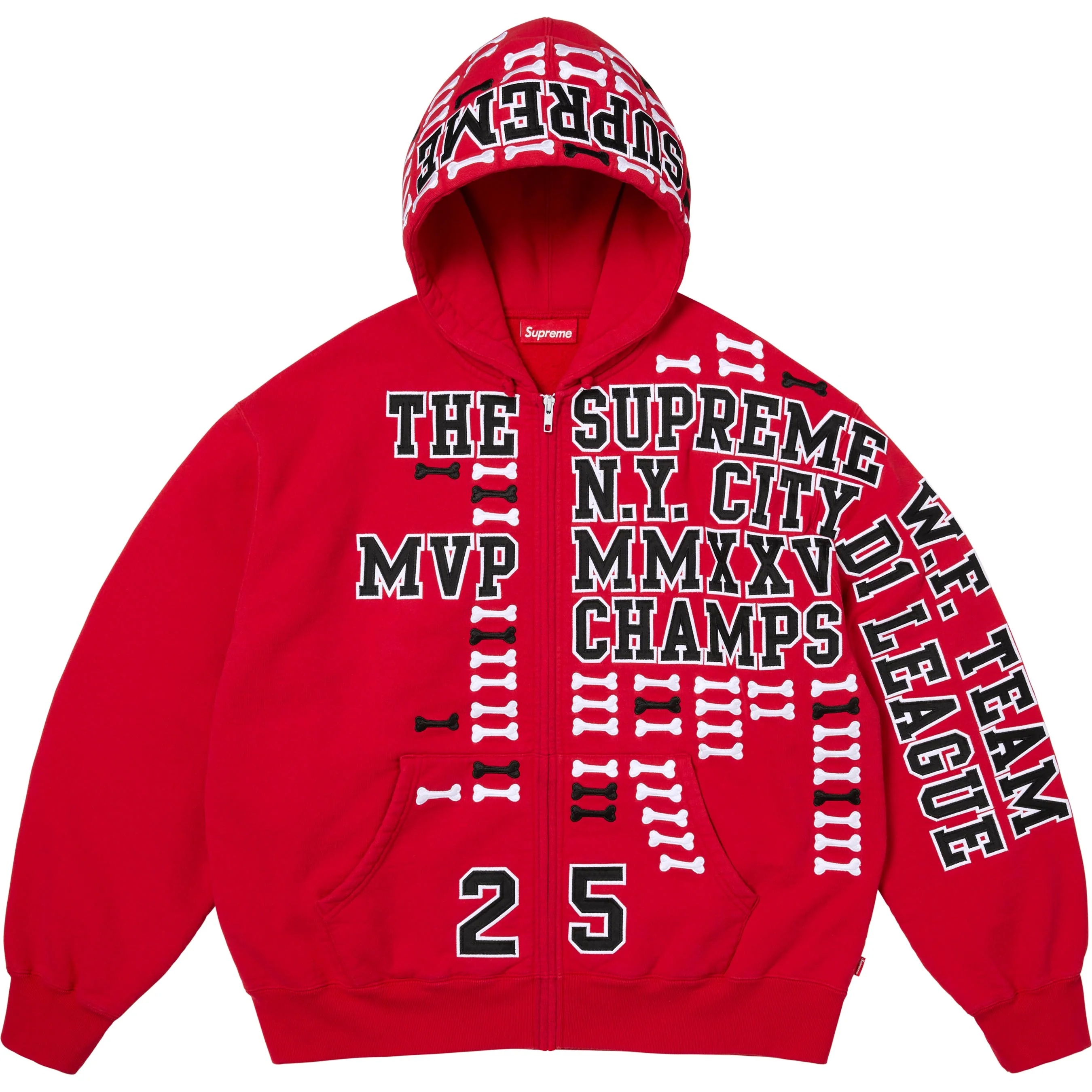 League Champs Zip Up Hooded Sweatshirt view 16
